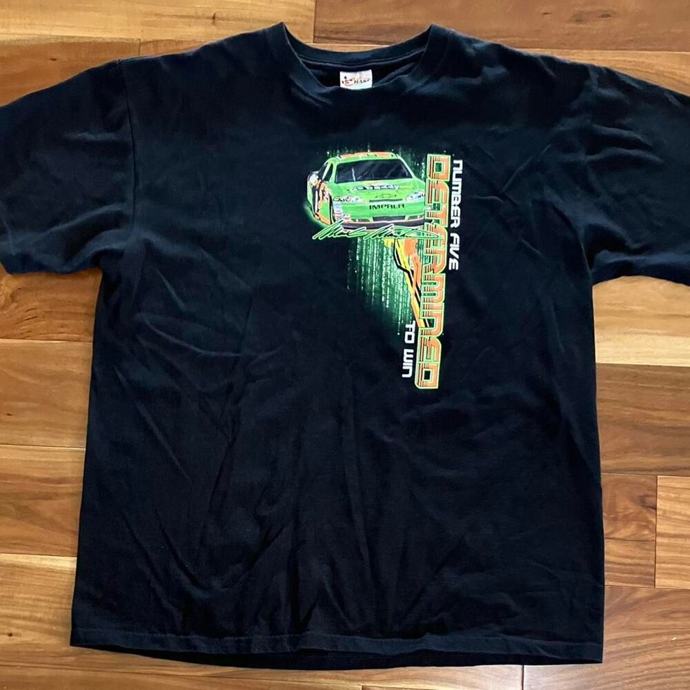 Mark Martin Chase Authentic Size XL Number Five 2 Sided Graphic T Shirt